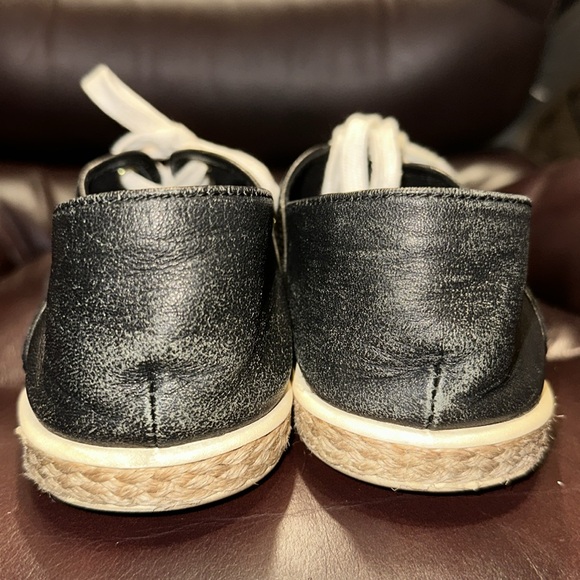 Michael Kors Black Leather & Canvas Trainers - Picture 7 of 16